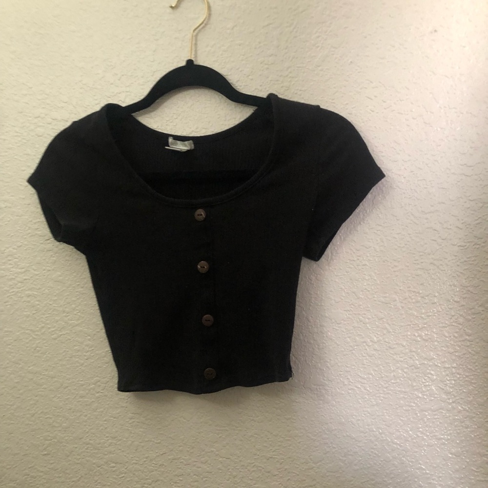 Black Crop Top